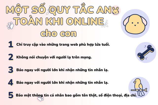 Đặt ra các quy tắc an toàn cho trẻ khi sử dụng máy tính 