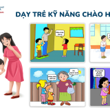 dạy trẻ kỹ năng chào hỏi